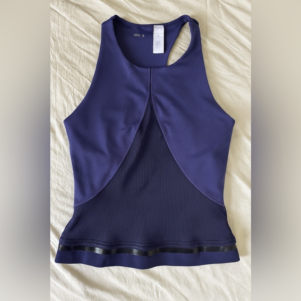 Adidas by Stella McCartney Blue Purple Athletic Tank Bra Top Sz S - Picture 2 of 10